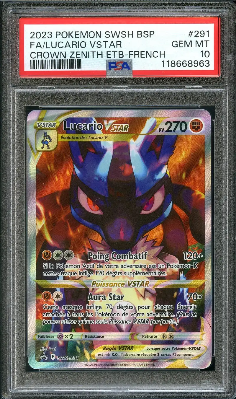 PSA 10 Lucario VStar