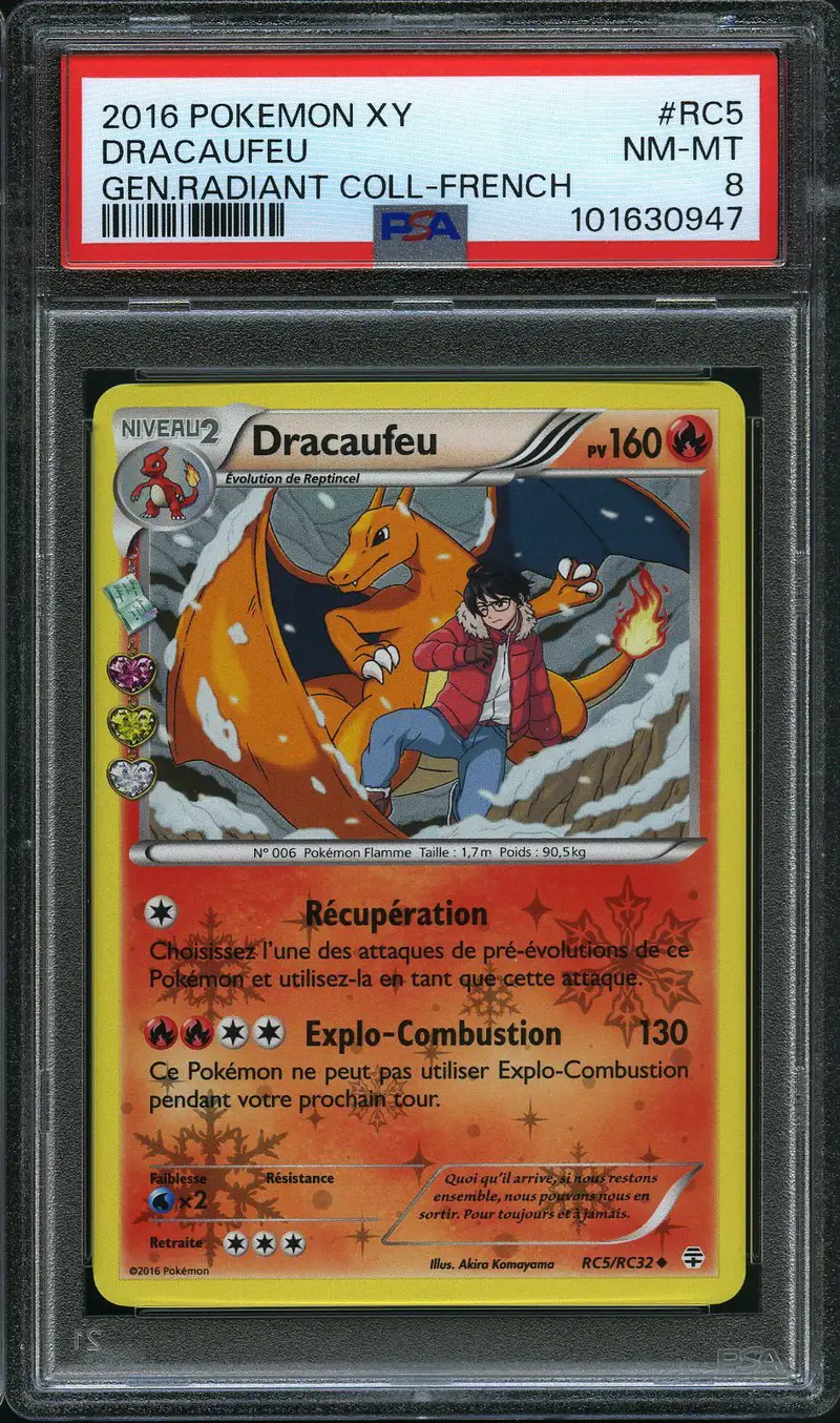 PSA 8 Dracaufeu Holo