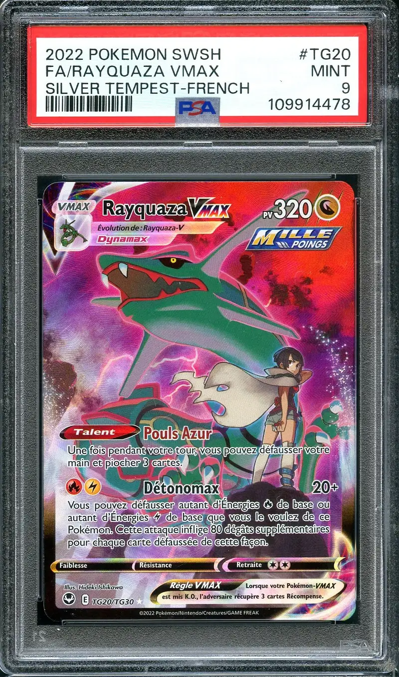 PSA 9 Rayquaza VMax