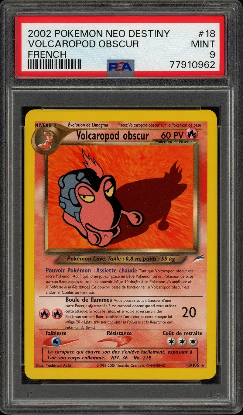 PSA 9 Volcaropod Obscur