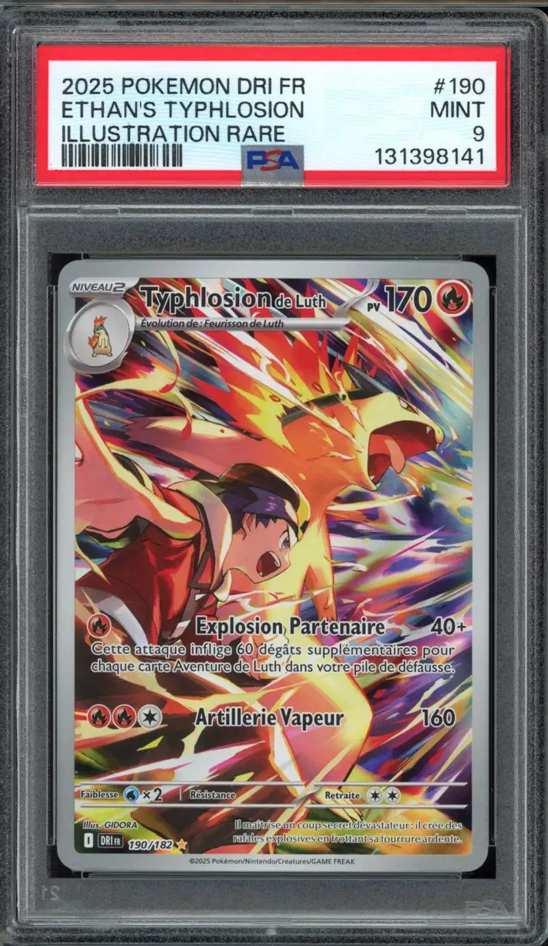 PSA 9 Typhlosion de Luth