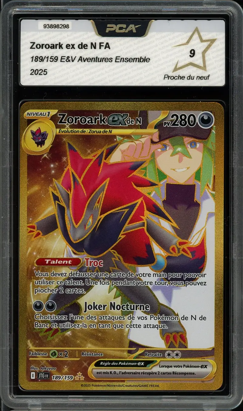 PCA 9 Zoroark Ex de N Gold