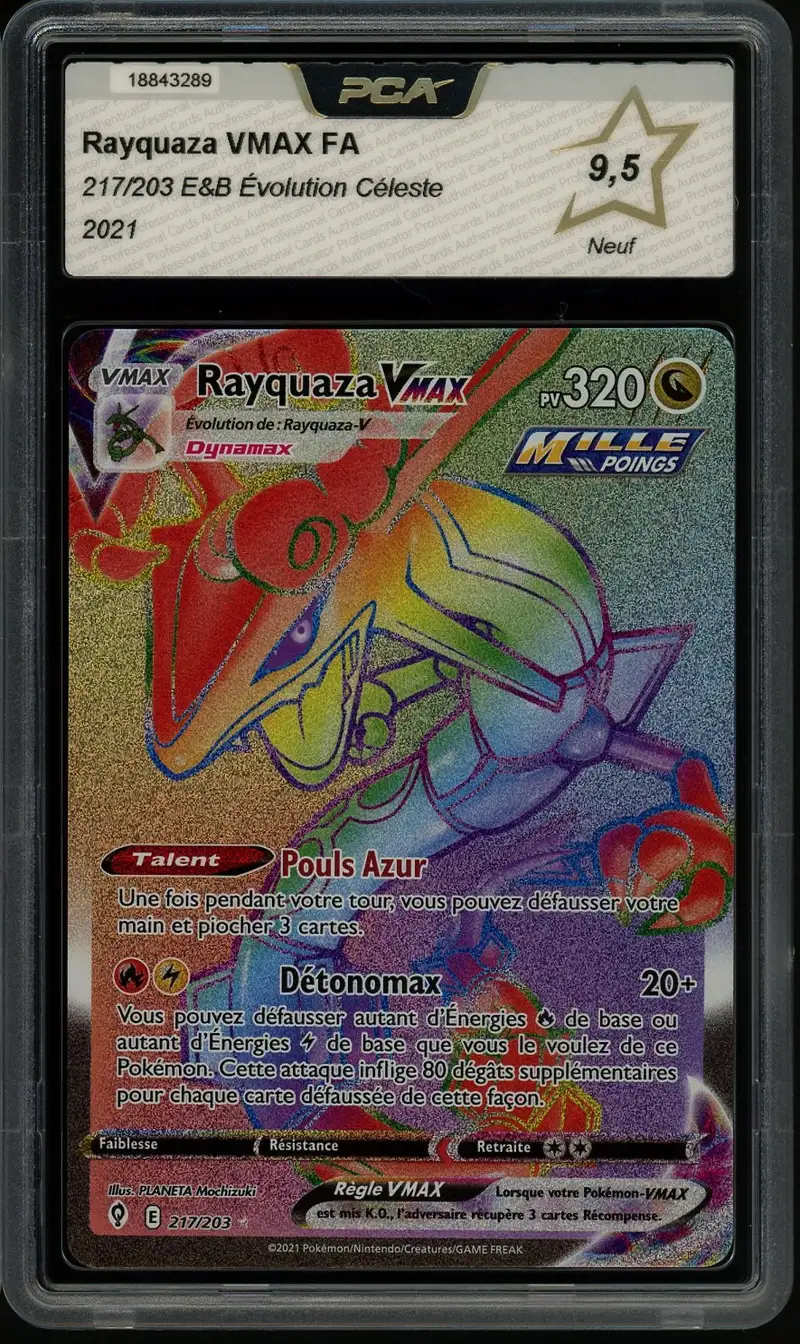 PCA 9.5 Rayquaza VMax Rainbow