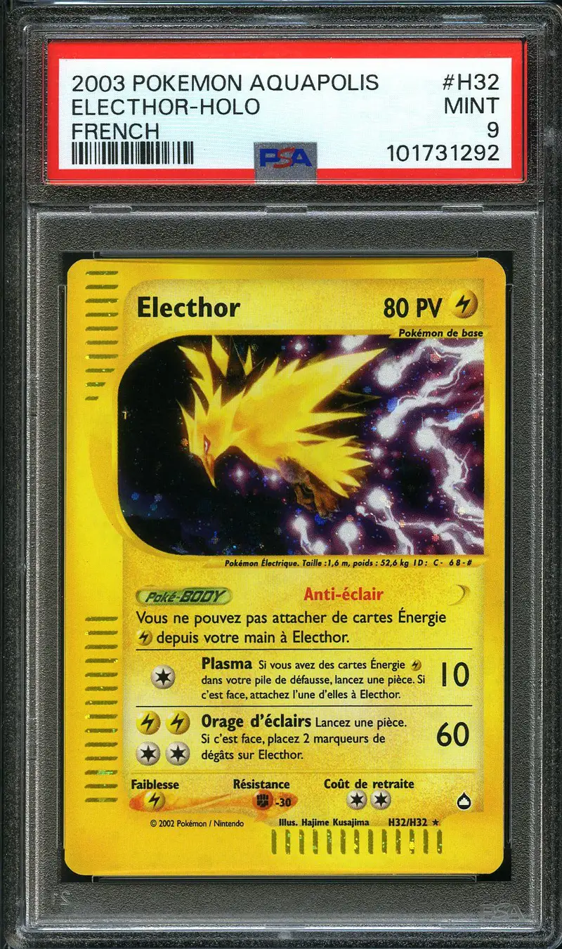 PSA 9 Electhor Holo