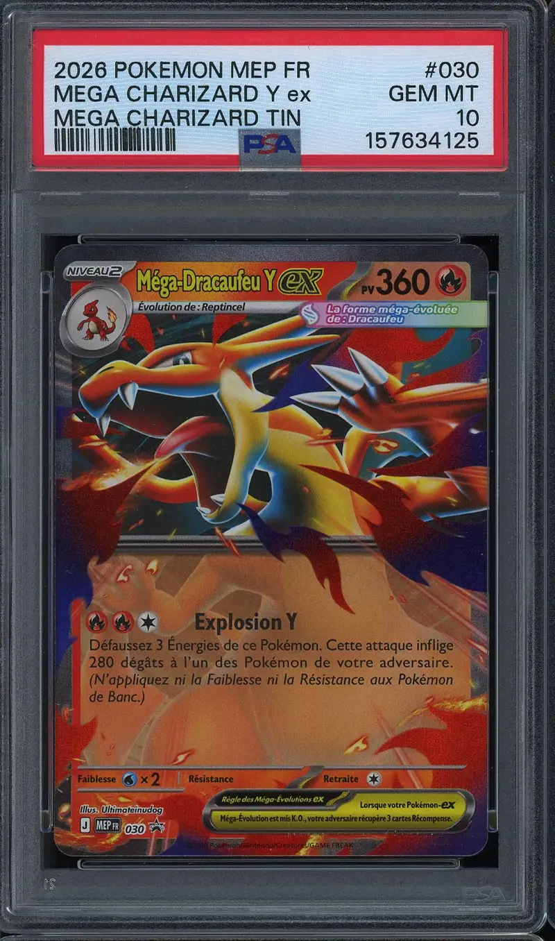 PSA 10 Méga-Dracaufeu Y Ex