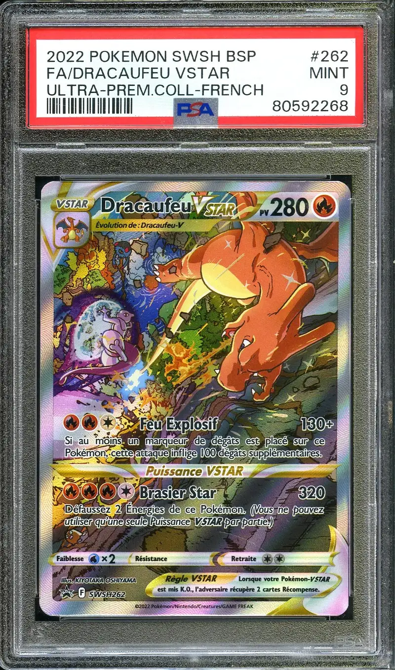 PSA 9 Dracaufeu VStar