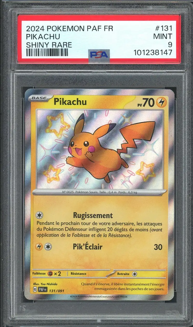 PSA 9 Pikachu Shiny