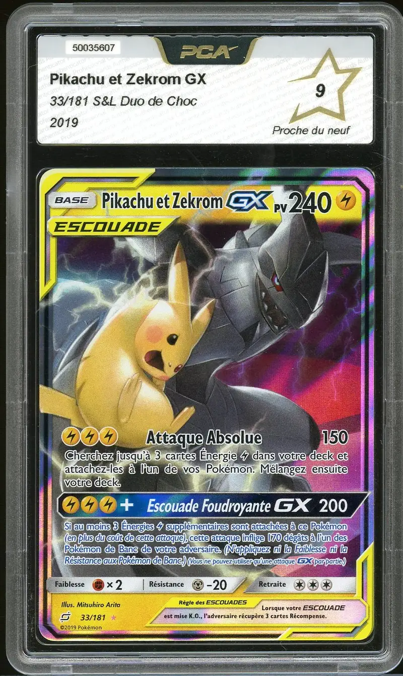 PCA 9 Pikachu et Zekrom Gx