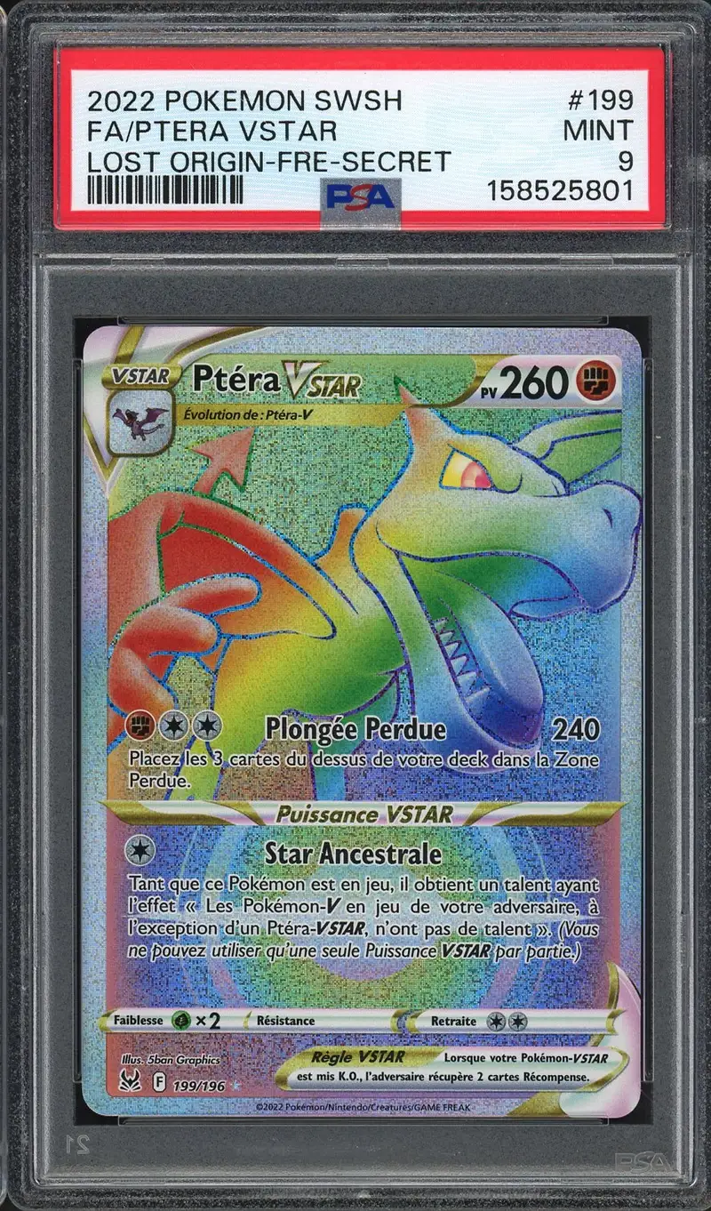 PSA 9 Ptéra VStar Rainbow