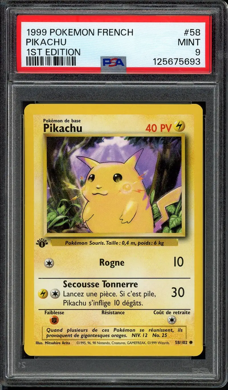 PSA 9 Pikachu