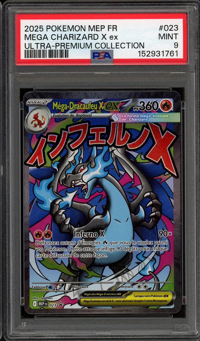 PSA 9 Méga-Dracaufeu X Ex