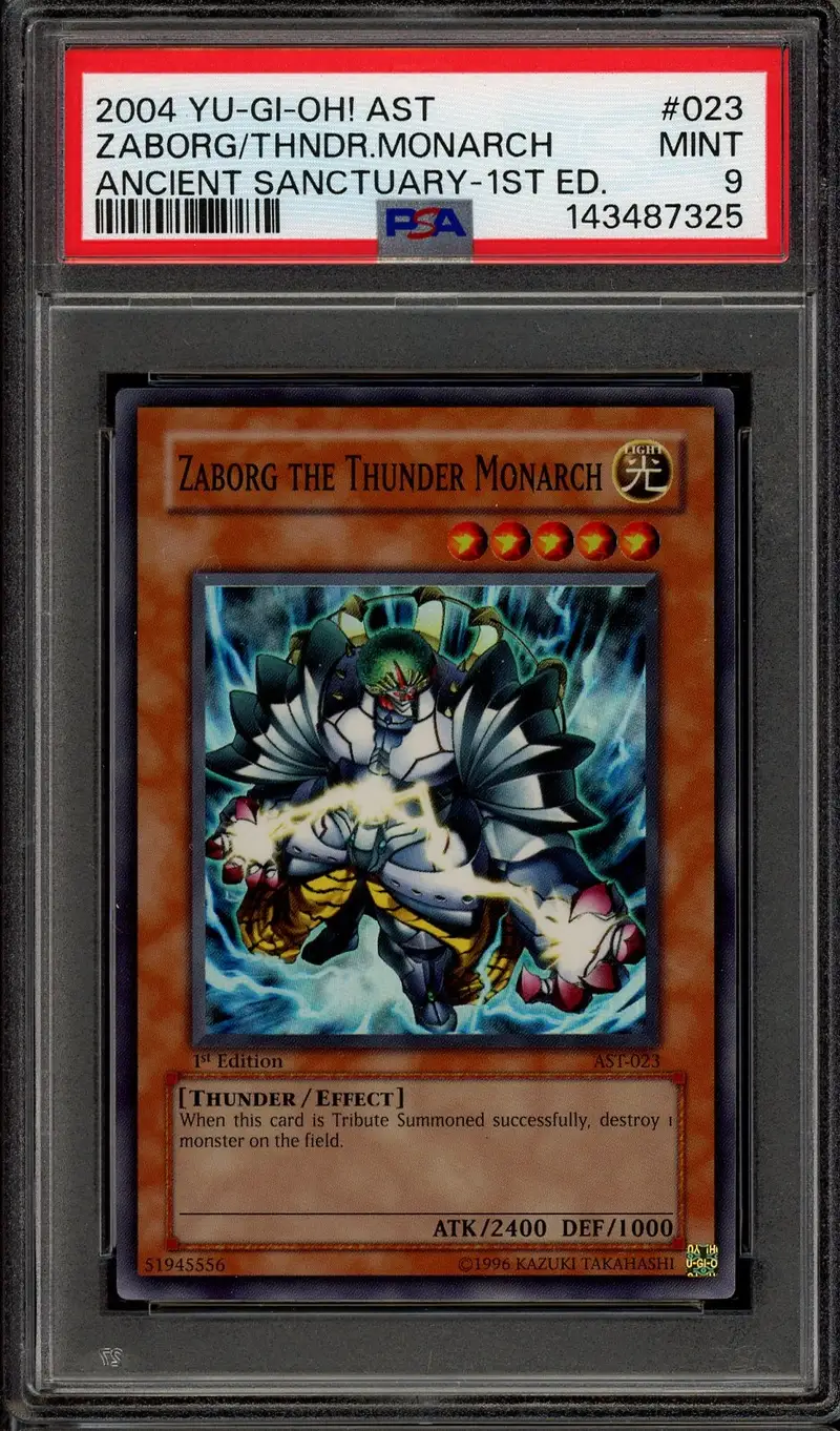 PSA 9 Zaborg The Thunder Monarch