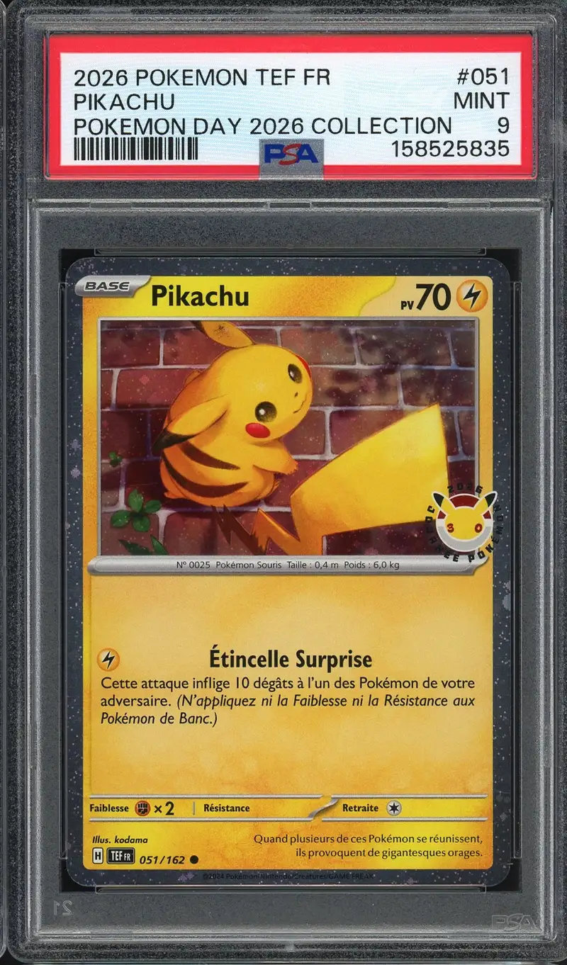 PSA 9 Pikachu Holo