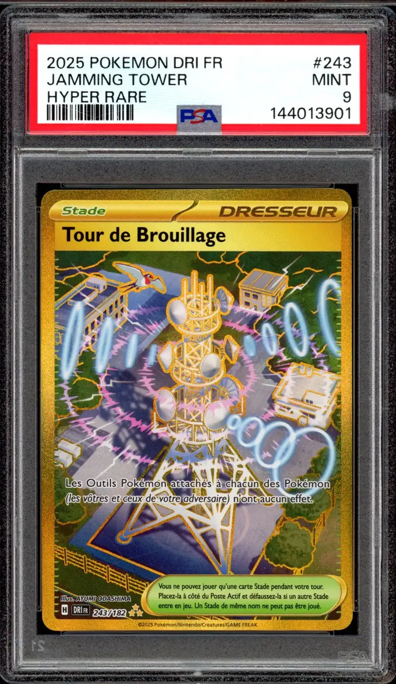PSA 9 Tour de Brouillage Gold