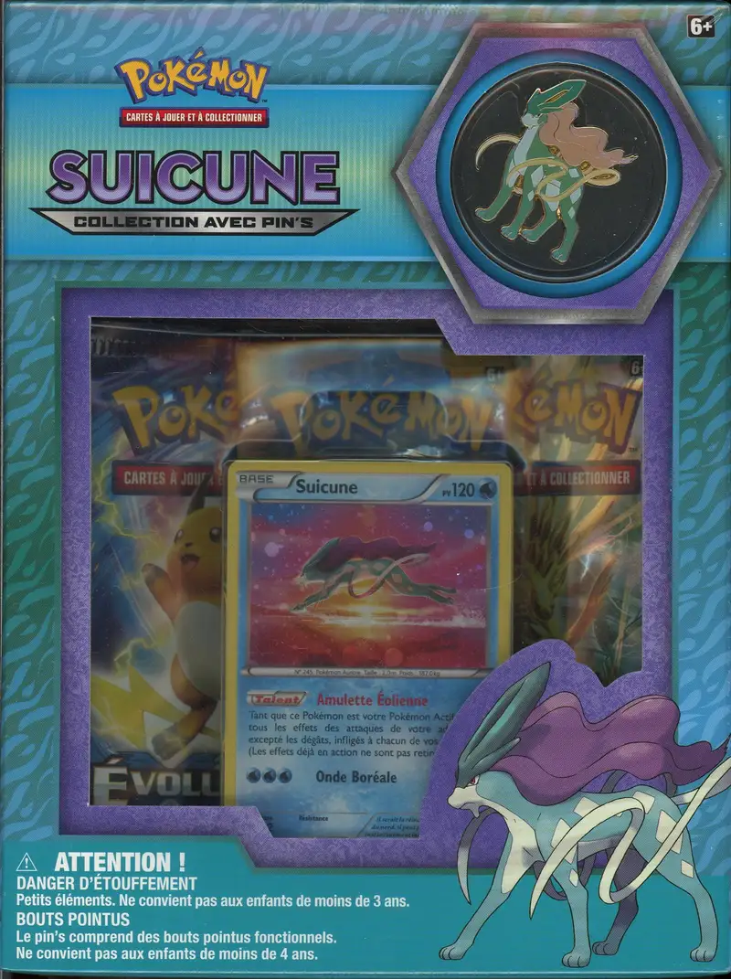 Coffret Collection Pin's Suicune