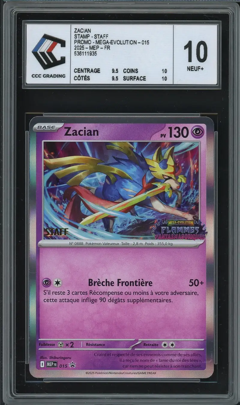 CCC 10 Zacian Prerelease Staff Holo