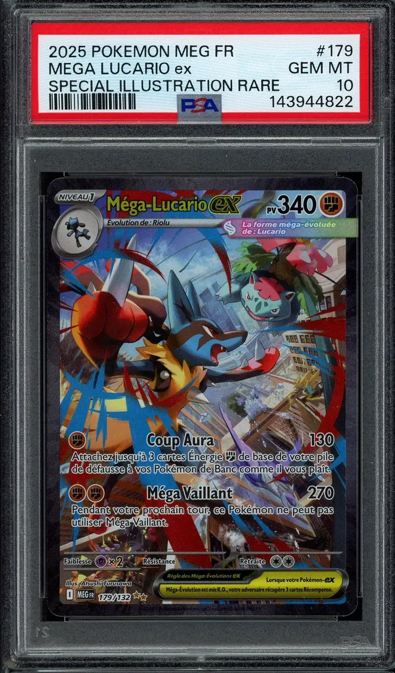 MEGA LUCARIO ex #228 PSA 10 レアカード PSA10】2025 ポケモンカード