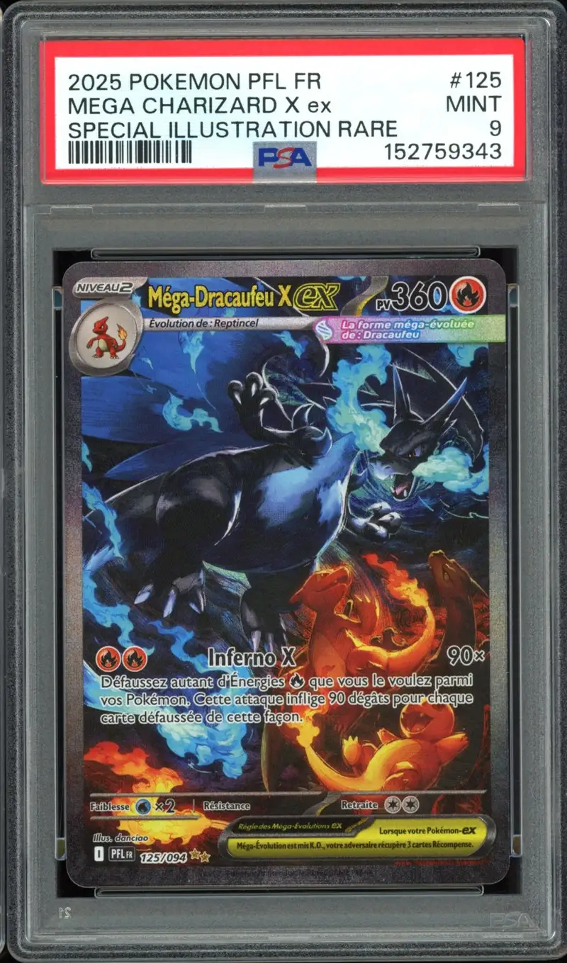 PSA 9 Méga-Dracaufeu X Ex