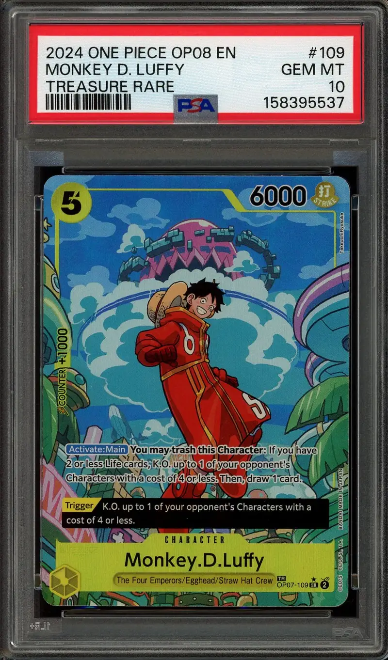PSA 10 Monkey D. Luffy