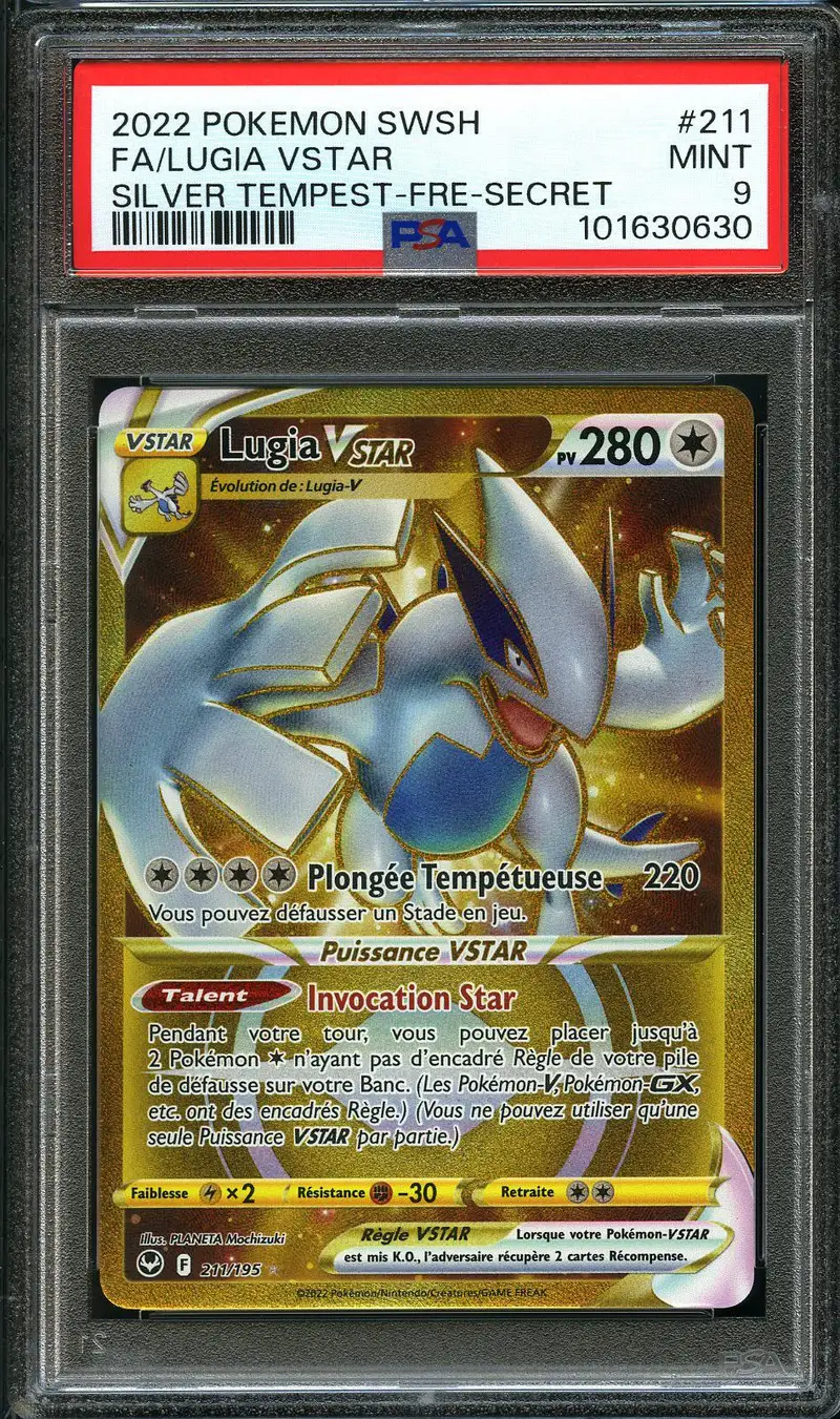 PSA 9 Lugia VStar Gold