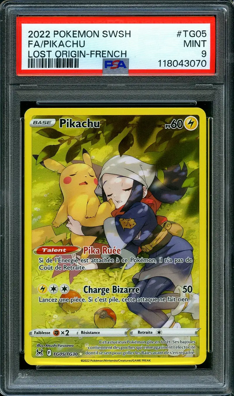PSA 9 Pikachu