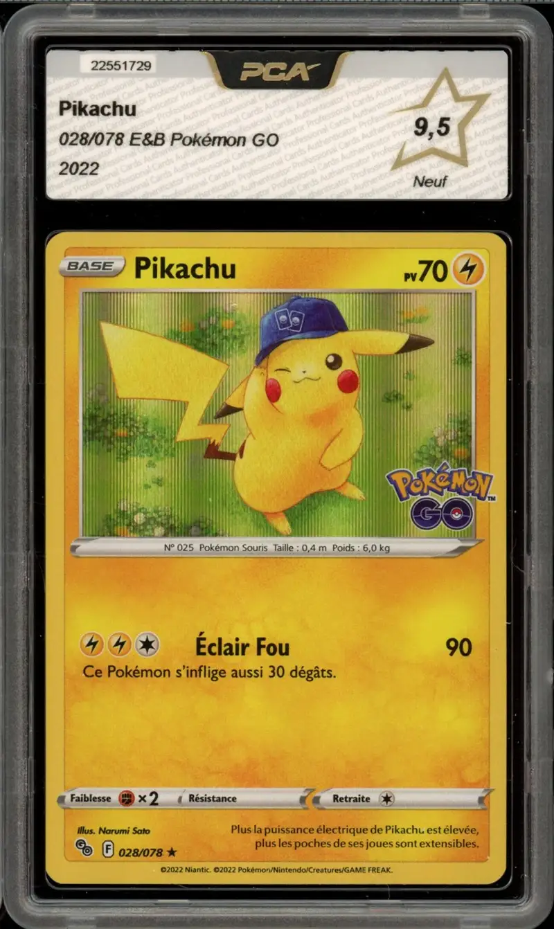 PCA 9.5 Pikachu Holo