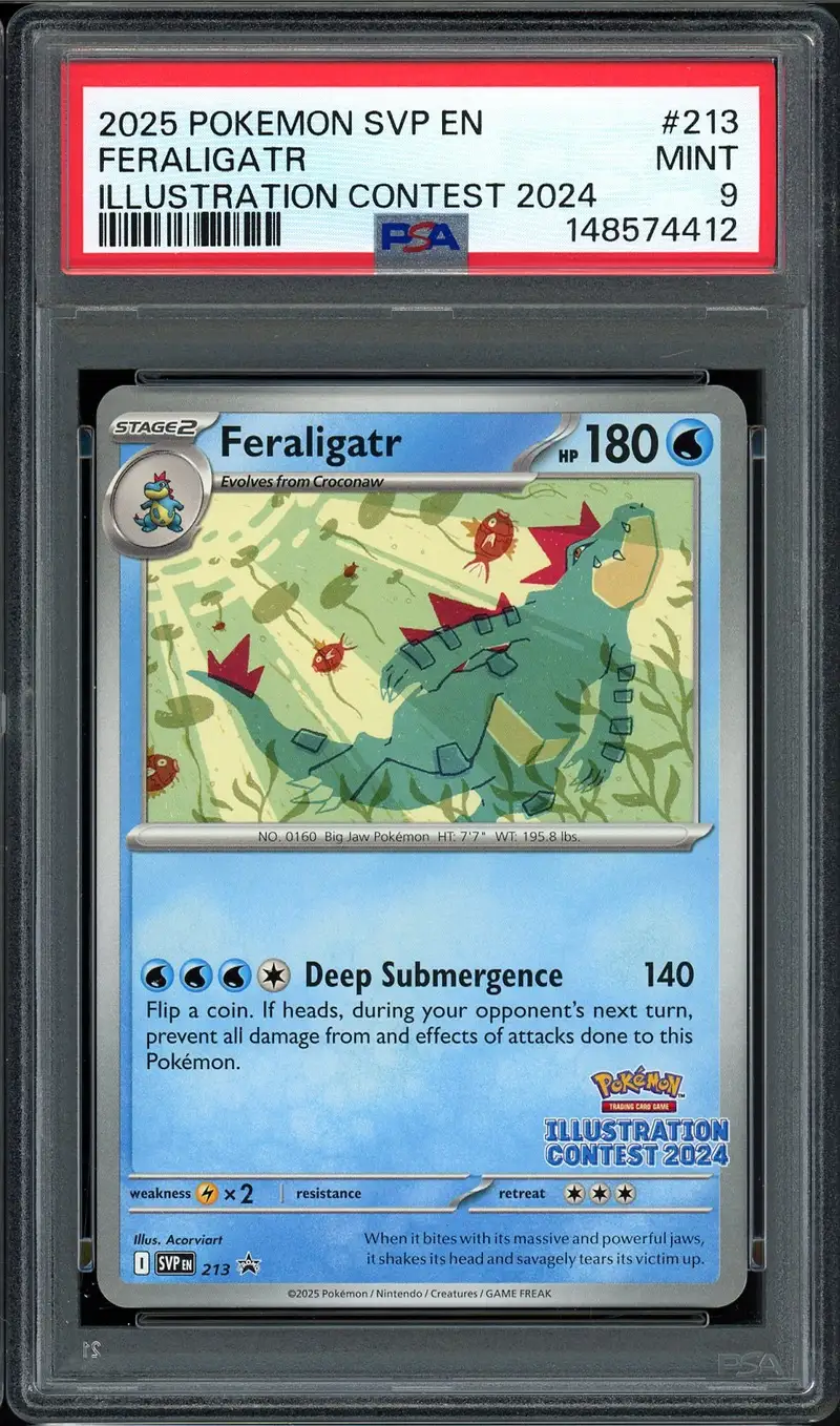 PSA 9 Feraligatr