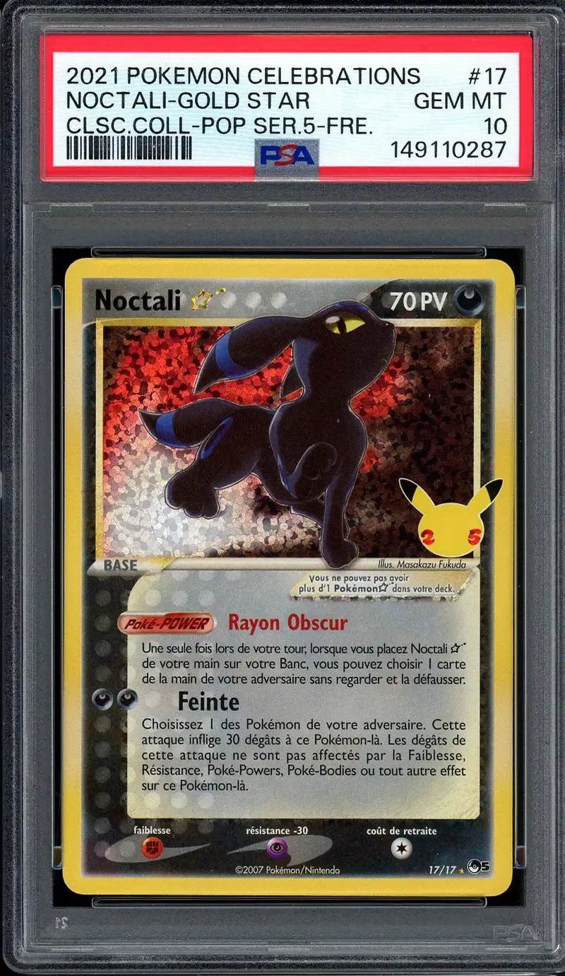 PSA 10 Noctali Gold Star