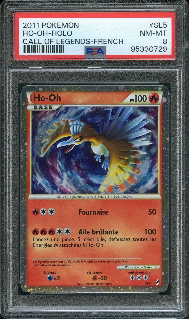 PSA 8 Ho-Oh Holo