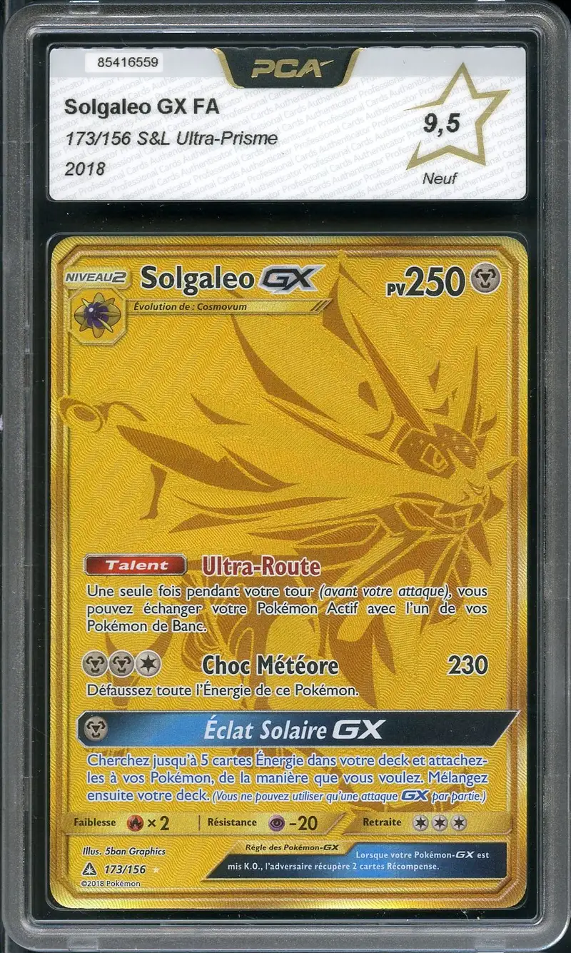 PCA 9.5 Solgaleo Gx Gold