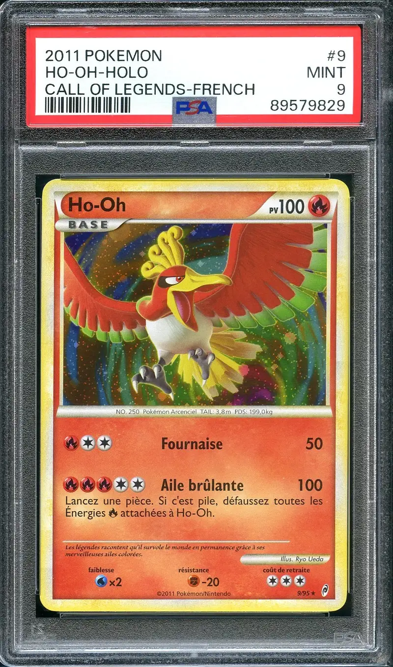 PSA 9 Ho-Oh Holo