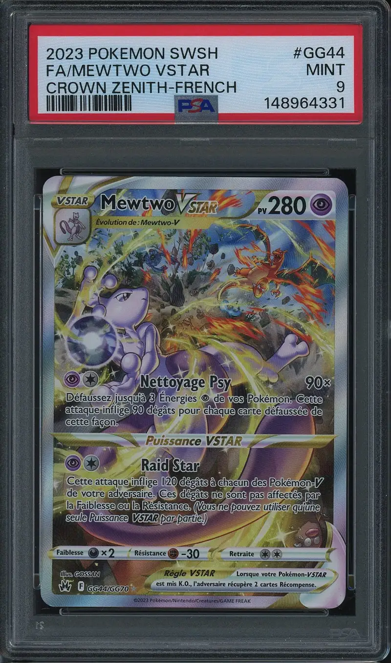 PSA 9 Mewtwo VStar