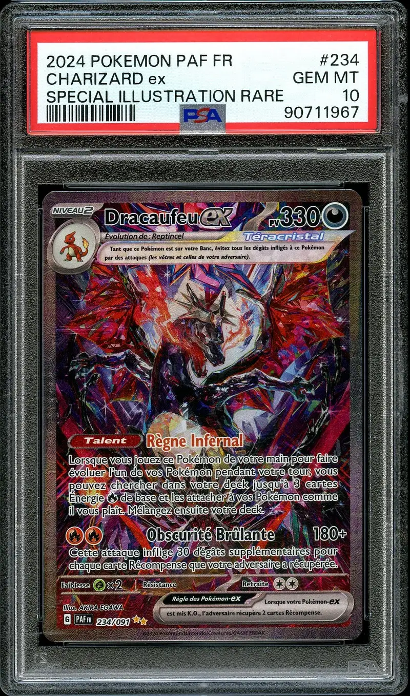 PSA 10 Dracaufeu Ex