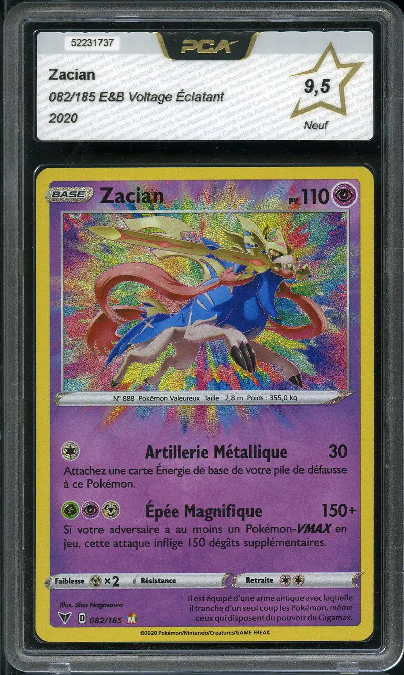 PCA 9.5 Zacian Holo