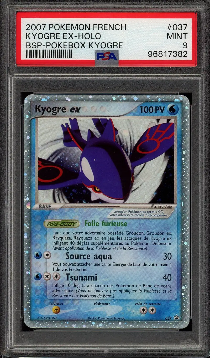 PSA 9 Kyogre Ex