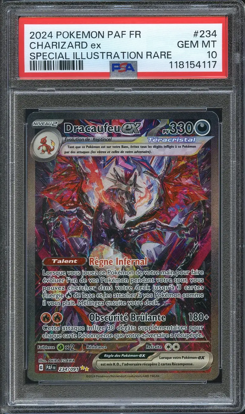 PSA 10 Dracaufeu Ex