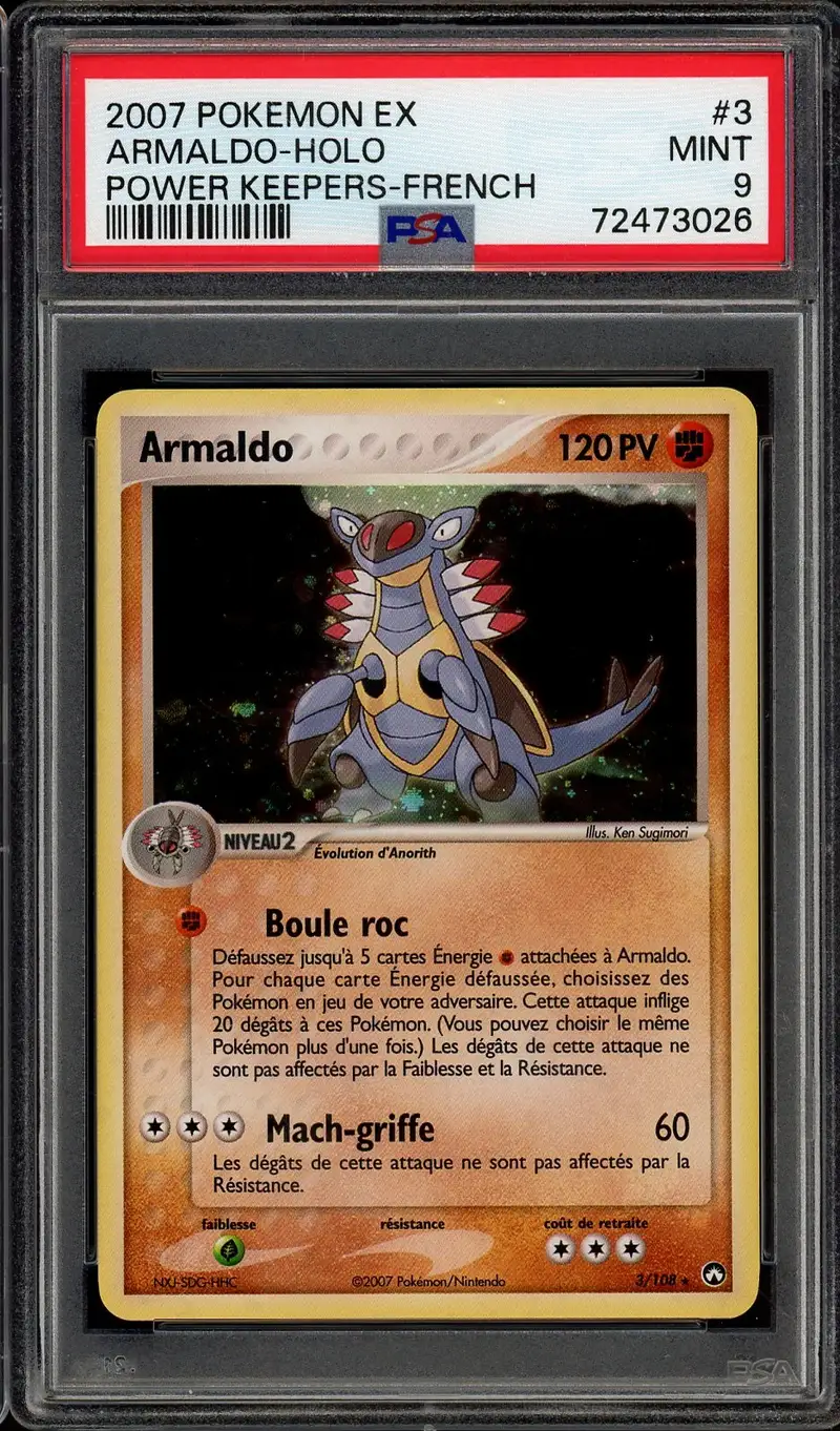 PSA 9 Armaldo Holo