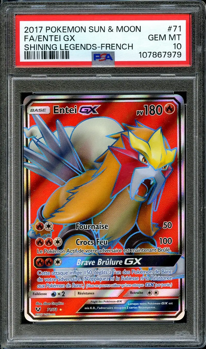 PSA 10 Entei Gx