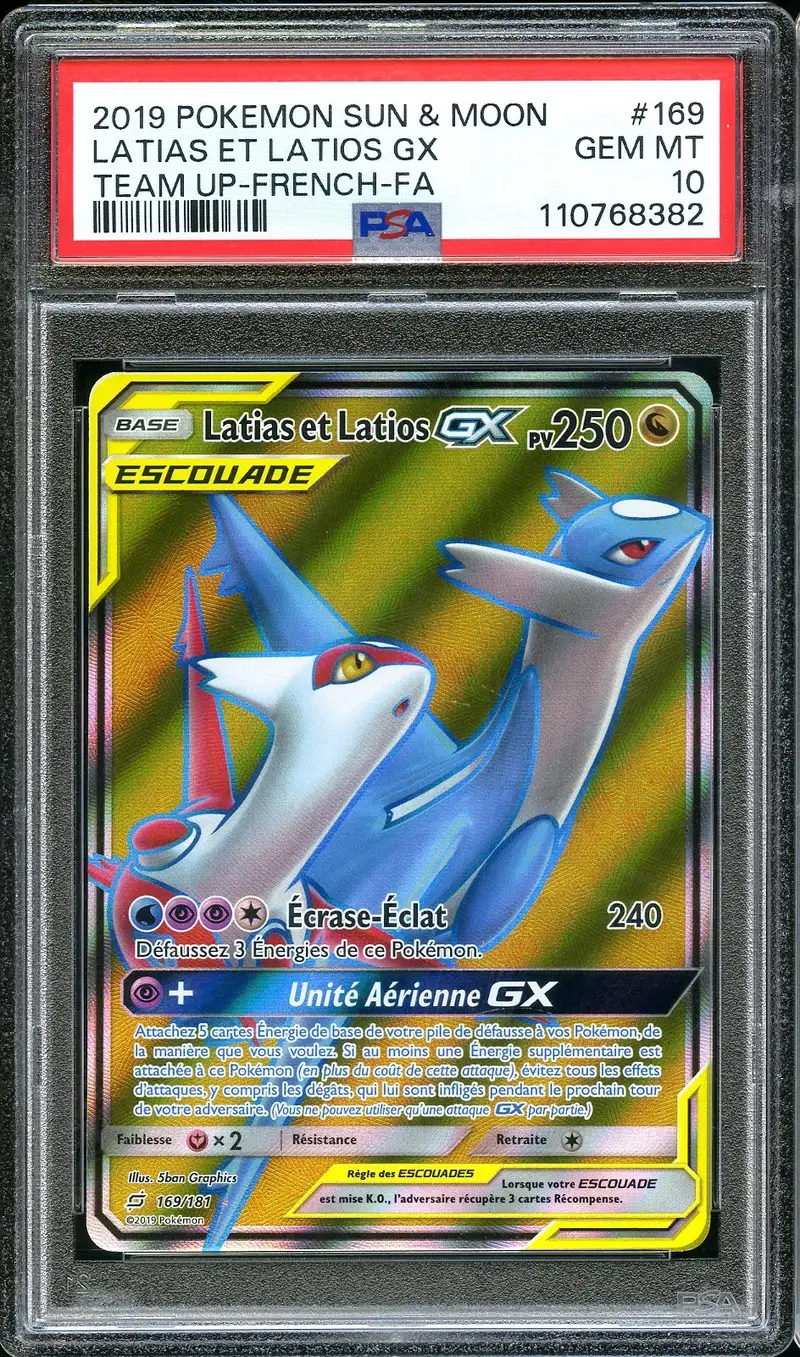 PSA 10 Latias et Latios Gx
