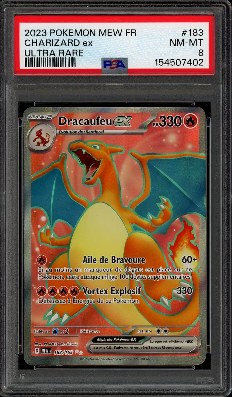 PSA 8 Dracaufeu Ex
