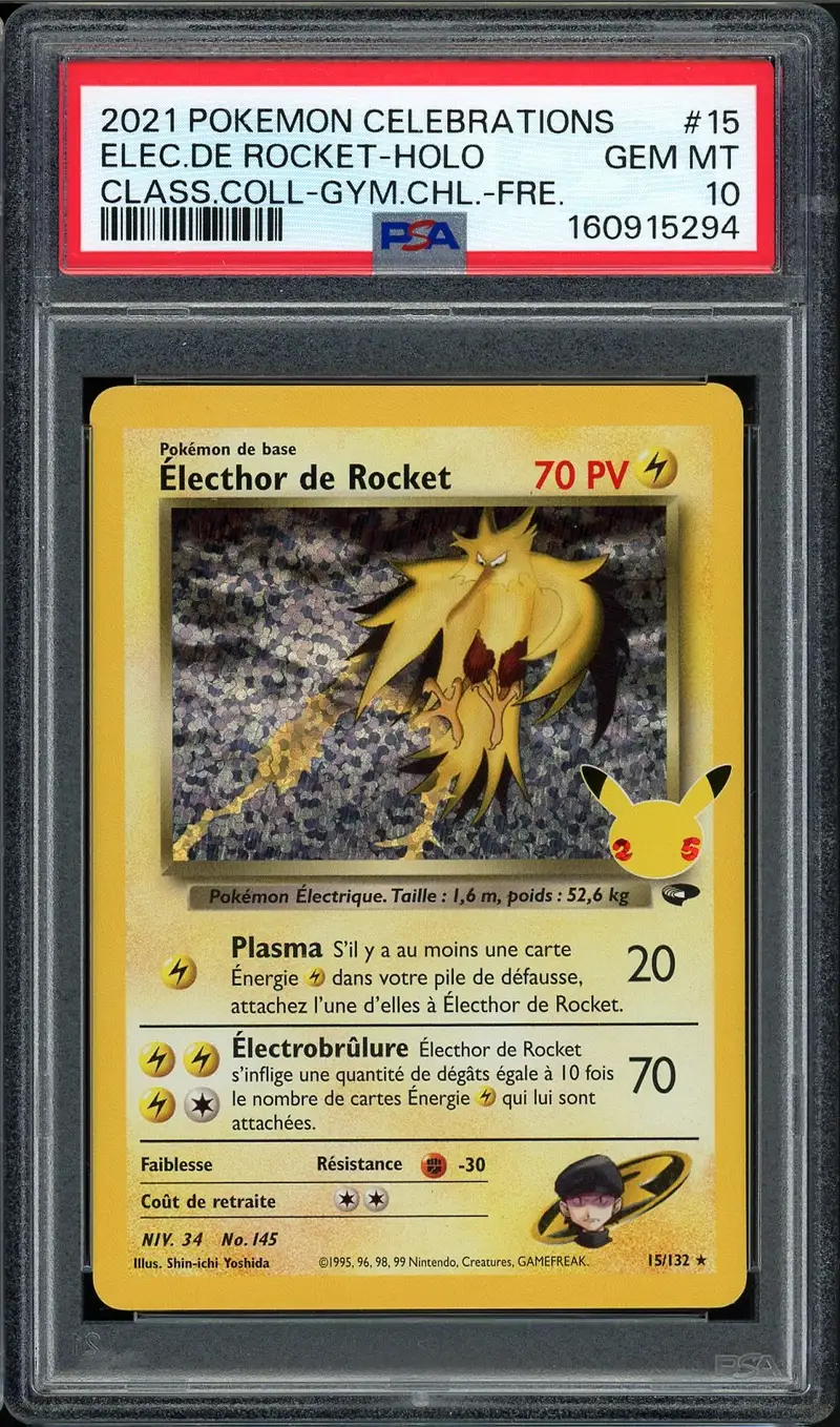 PSA 10 Electhor de Rocket Holo