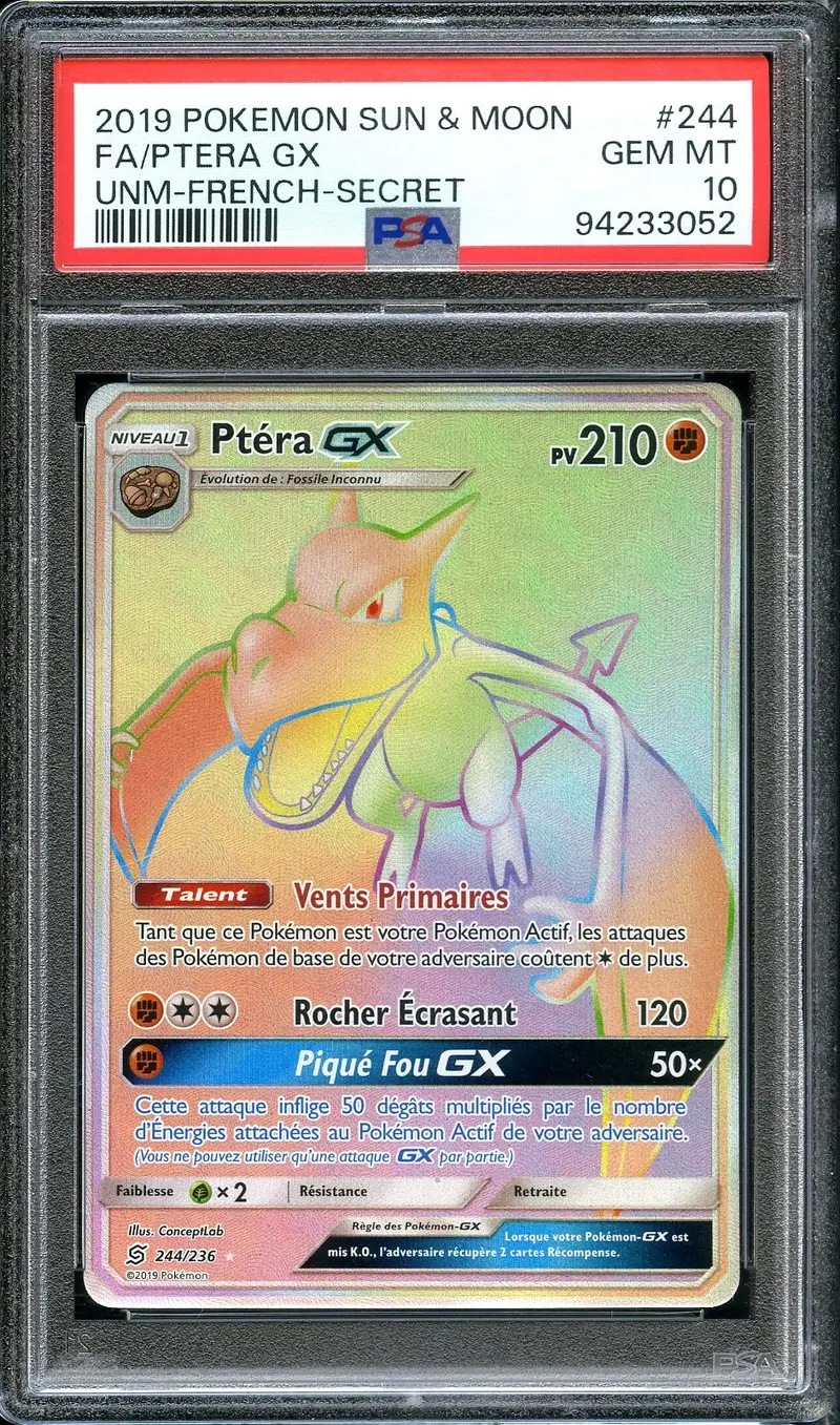 PSA 10 Ptéra Gx Rainbow