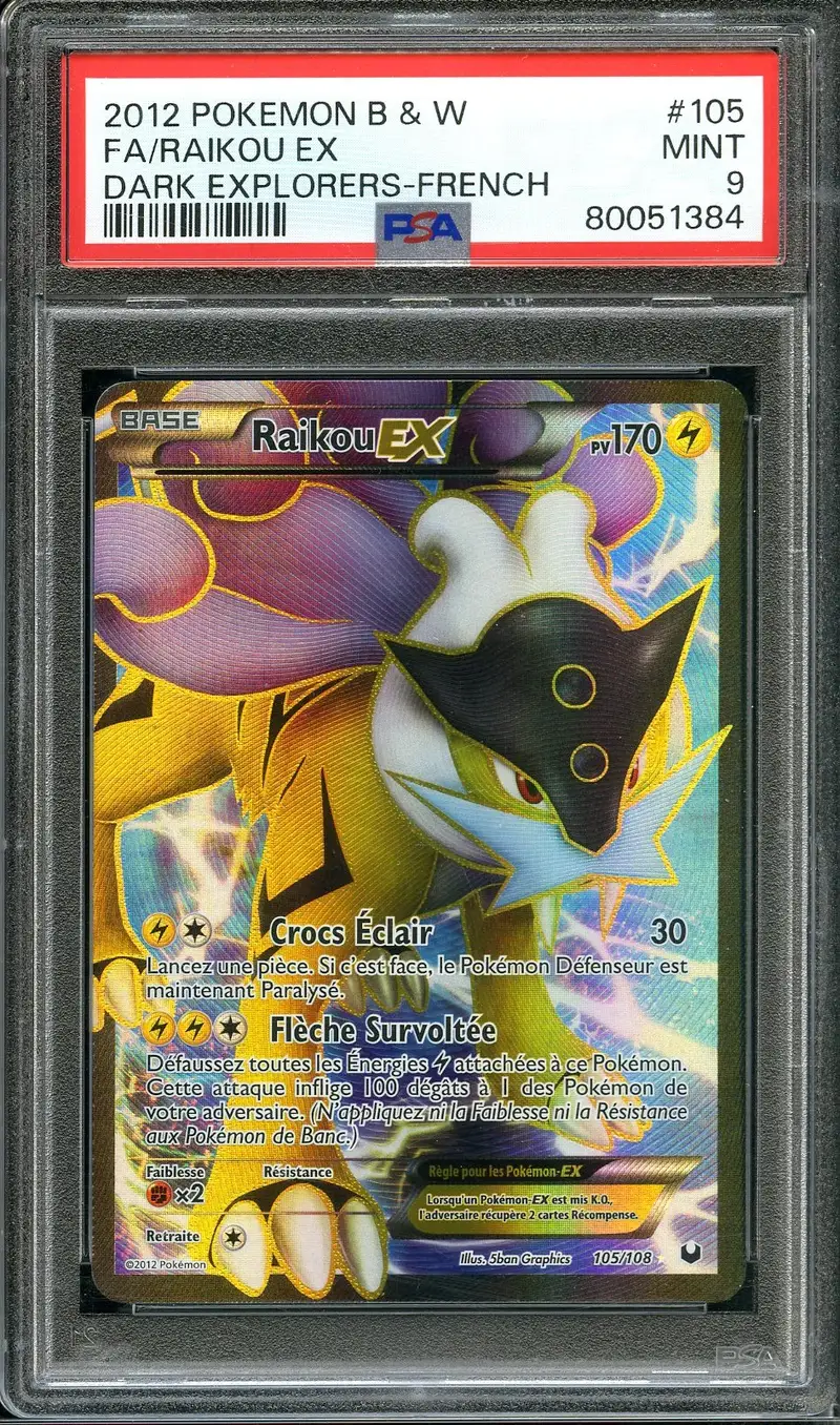 PSA 9 Raikou Ex