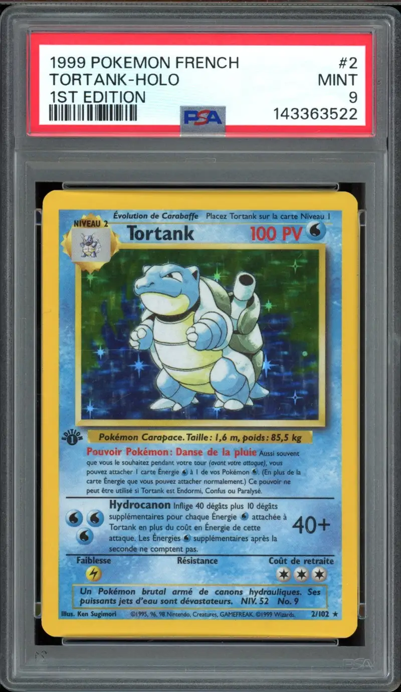 PSA 9 Tortank Holo