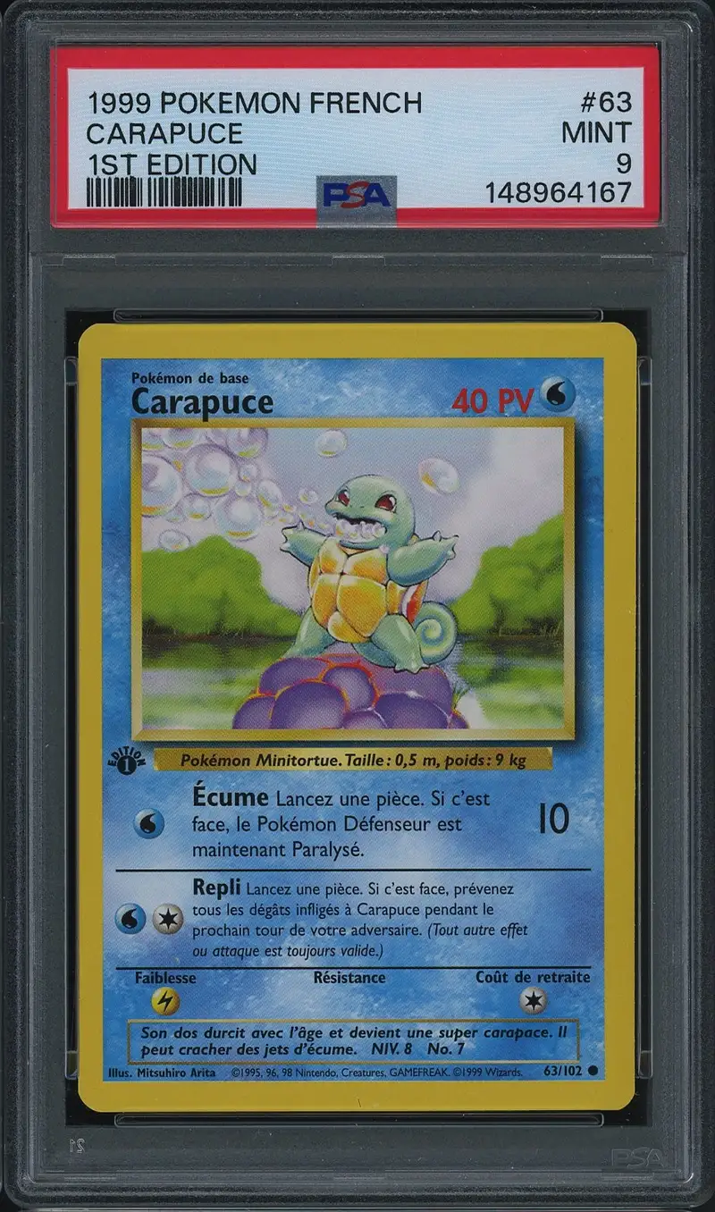 PSA 9 Carapuce