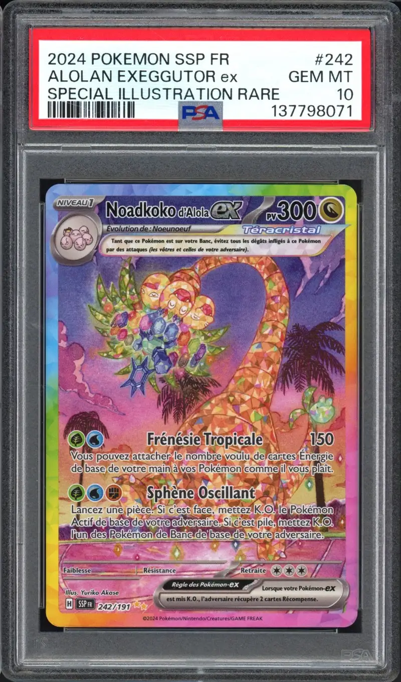 PSA 10 Noadkoko d'Alola Ex
