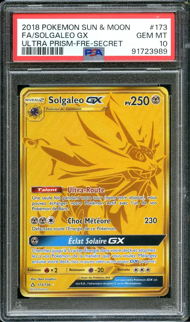 PSA 10 Solgaleo Gx Gold