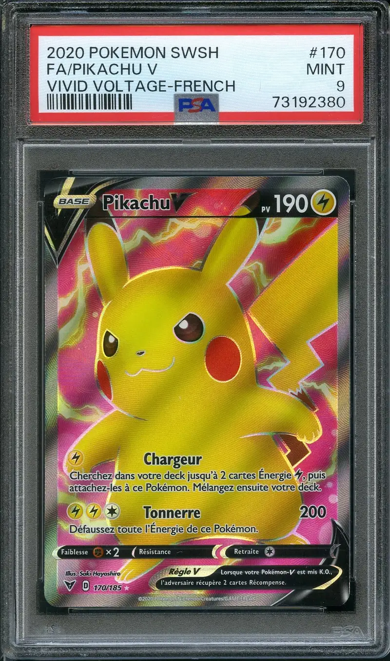 PSA 9 Pikachu V