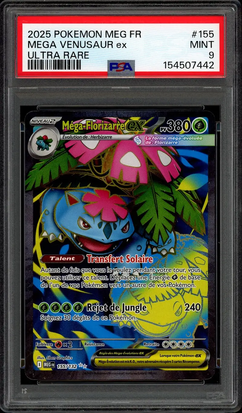 PSA 9 Méga-Florizarre Ex