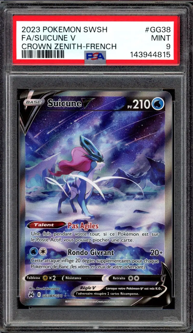 PSA 9 Suicune V